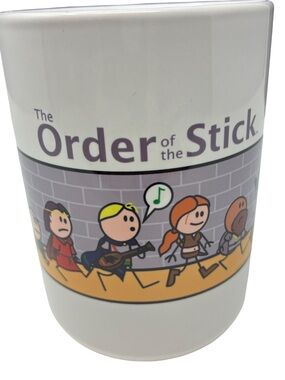 ORDER OF THE STICK RICH BURLEW Coffee Mug Giant In The Playground Webcomic Rare